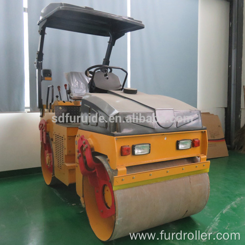 3 Ton Double Drum Vibratory Mini Road Roller Compactor (FYL-1090)